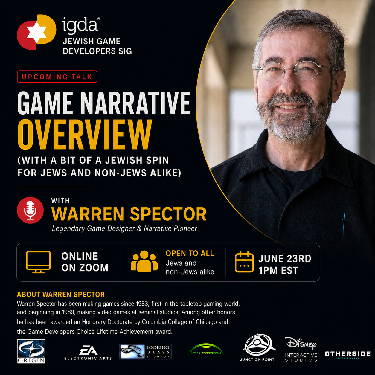 Game Narrative Overview (With a Bit of a Jewish Spin for Jews and Non-Jews Alike)